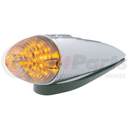 39965 by UNITED PACIFIC - Truck Cab Light - 19 LED, Beehive Grakon 1000 Style, Amber LED/Clear Lens