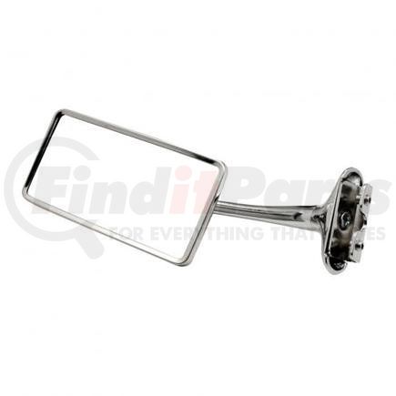 C5003 by UNITED PACIFIC - Door Mirror - Door Edge Mirror, Stainless Steel, Rectangular, with 6" Chrome Arm, for 1941-1948 Chevy Car
