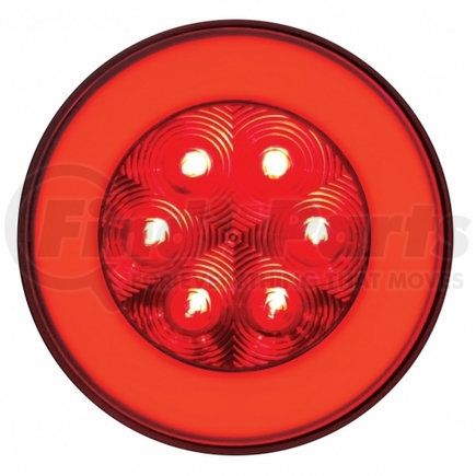 37132BRK by UNITED PACIFIC - Brake/Tail/Turn Signal Light - GLO Series Tail Light, 21 LED, 4", Red Lens