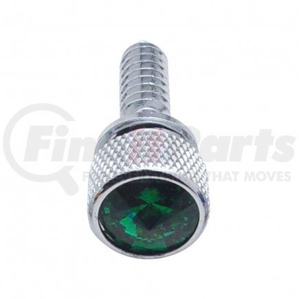 23803 by UNITED PACIFIC - Dash Panel Screw - Dash Screw, with Green Diamond, for Peterbilt