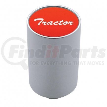 23746 by UNITED PACIFIC - Air Brake Valve Control Knob - "Tractor" 3", Red Aluminum Sticker