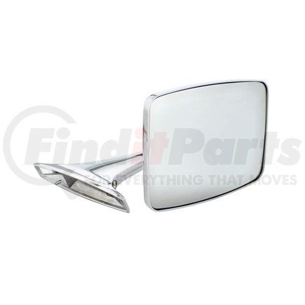 C738710 by UNITED PACIFIC - Side View Mirror - Driver Side, Exterior, with Chrome Mirror Arm & Housing, for 1973-1987 Chevy & GMC Truck