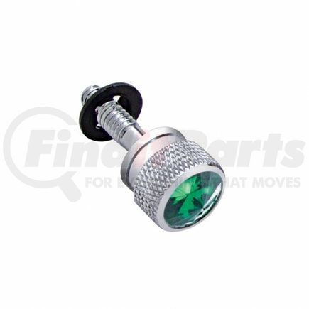 23850B by UNITED PACIFIC - Dash Panel Screw - Dash Screw, with Green Diamond, for 2001-2005 Peterbilt