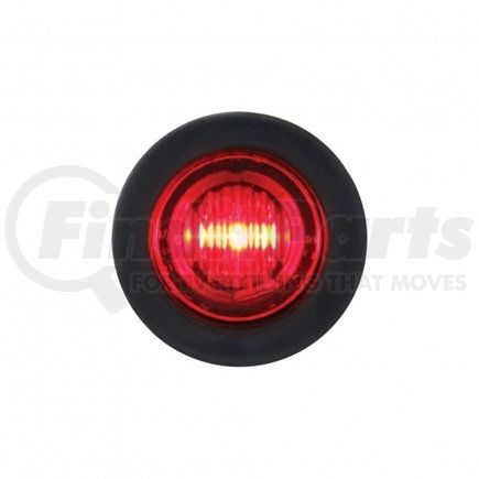 39768 by UNITED PACIFIC - 3-LED Single Function 3/4" Mini Clearance/Marker Light, Red LED, Red Lens