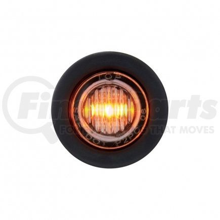 39769 by UNITED PACIFIC - Mini Clearance/Marker Light, Amber LED/Clear Lens, 3 LED