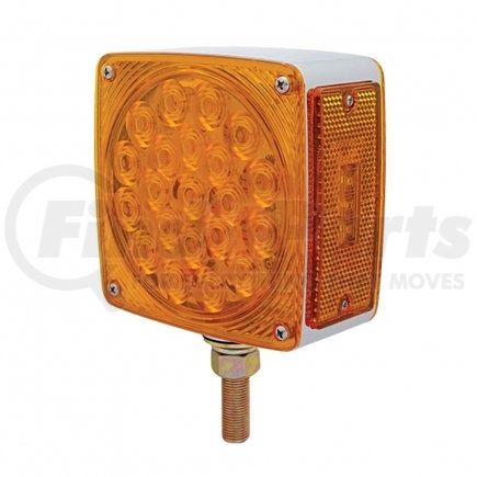 38709 by UNITED PACIFIC - Double Face Turn Signal Light - 45 LED Single Stud, Amber LED/Amber Lens