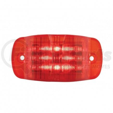 39905B by UNITED PACIFIC - Clearance/Marker Light - Red LED/Red Lens, Rectangle Design, 14 LED