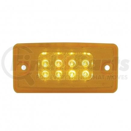 39486 by UNITED PACIFIC - Truck Cab Light - 8 LED Reflector, Amber LED/Amber Lens, for Freightliner