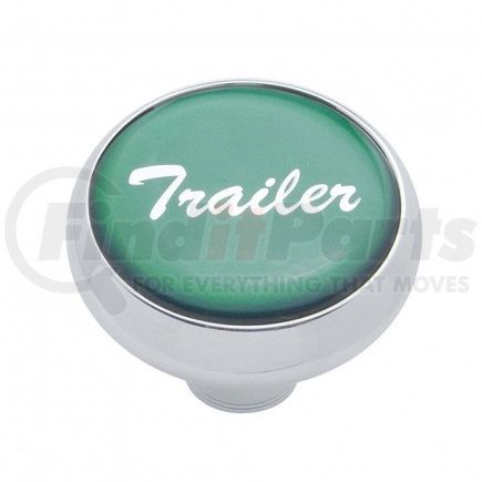 23408 by UNITED PACIFIC - Air Brake Valve Control Knob - "Trailer" Deluxe, Green Glossy Sticker