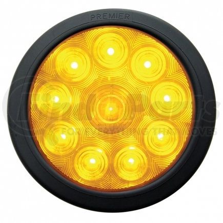 38771BAK by UNITED PACIFIC - Turn Signal Light - Kit, 10 LED, 4" Round, Amber LED/Lens, Grommet Mount