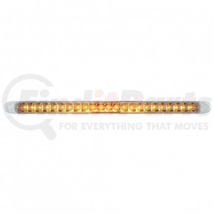 37091 by UNITED PACIFIC - Turn Signal Light - 23 SMD LED 17.25" Reflector Light Bar Only, Amber LED/Clear Lens