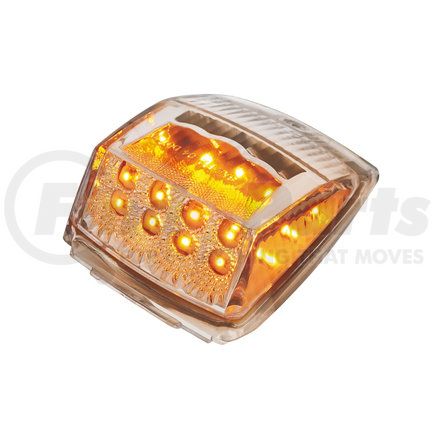 39528 by UNITED PACIFIC - Truck Cab Light - 17 LED, Reflector Square, Amber LED/Clear Lens