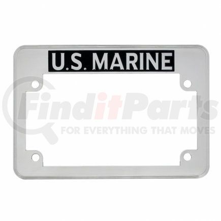 50084 by UNITED PACIFIC - License Plate Frame - "U.S. Marine" Motorcycle