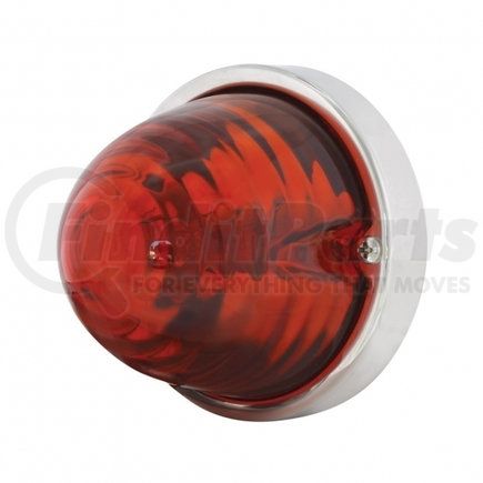 20717 by UNITED PACIFIC - Halogen Marker Light - Large, Double Contact, Glass/Dark Amber Lens, Beehive Design