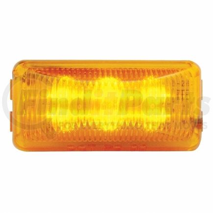 38158B by UNITED PACIFIC - Clearance/Marker Light, Amber LED/Amber Lens, Rectangle Design, 6 LED