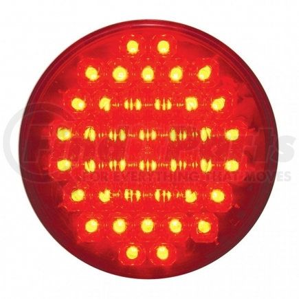 38780 by UNITED PACIFIC - Brake/Tail/Turn Signal Light - 40 LED 4", Red LED/Red Lens