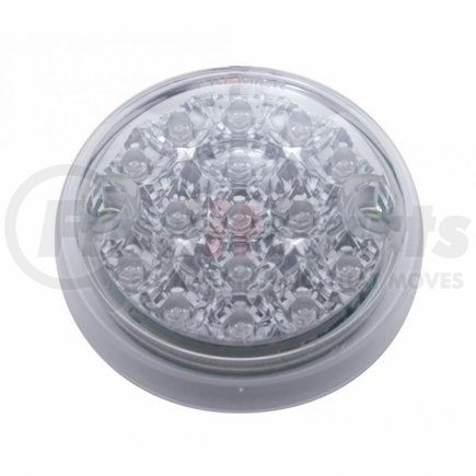 39393B by UNITED PACIFIC - Marker Light - Reflector, Single Face, LED, without Housing, 15 LED, Clear Lens/Red LED, 3" Lens, Round Design