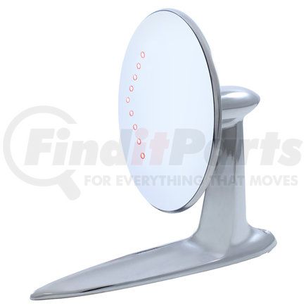 C555728-LED by UNITED PACIFIC - Rear View Mirror - Exterior, with LED Turn Signal Arrow, for 1955-1957 Chevy Passenger Car