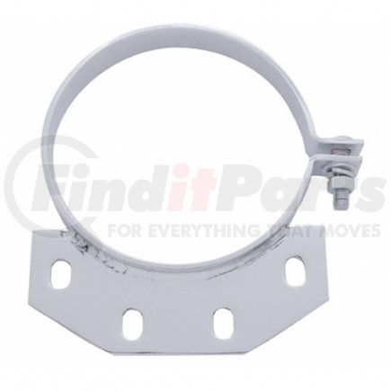 10293 by UNITED PACIFIC - Exhaust Clamp - 6", Chrome, Ultra Cab, for Peterbilt