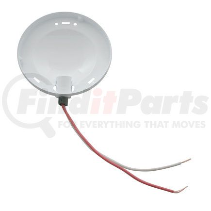 C555737 by UNITED PACIFIC - Dome Light Housing - Dome Light Base, with White Painted Inside, for 1955-1957 Chevy Car