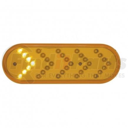 39475 by UNITED PACIFIC - Turn Signal Light - 35 LED, 6" Reflector Oval Sequential, Amber LED/Lens