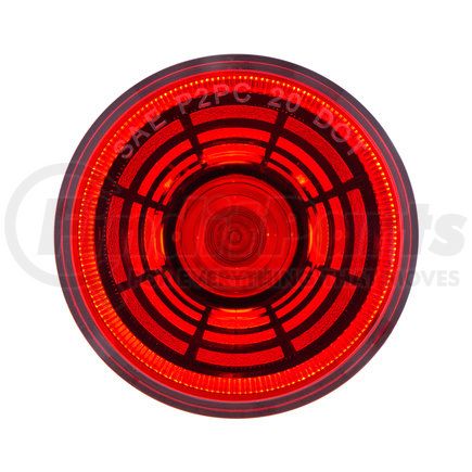 36580 by UNITED PACIFIC - Clearance/Marker Light - 4 LED, 2-1/2" Round, Abyss Lens Design, with Plastic Housing, Red LED/Red Lens