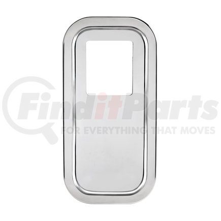 21731B by UNITED PACIFIC - Transmission Shift Lever Plate Base Cover - Stainless Steel, with Extended Hood, for Peterbilt