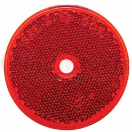 30724 by UNITED PACIFIC - Reflector - 3 3/16" Round, Center Bolt Mount, Red