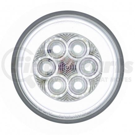 37008 by UNITED PACIFIC - Back-Up Light - 21 LED 4" GLO Series, with Rear Plastic Housing