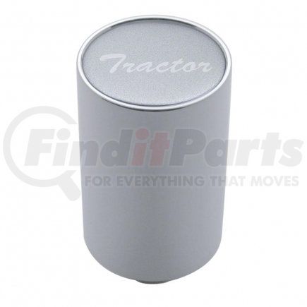 23729 by UNITED PACIFIC - Air Brake Valve Control Knob - "Tractor" 3", Silver Glossy Sticker