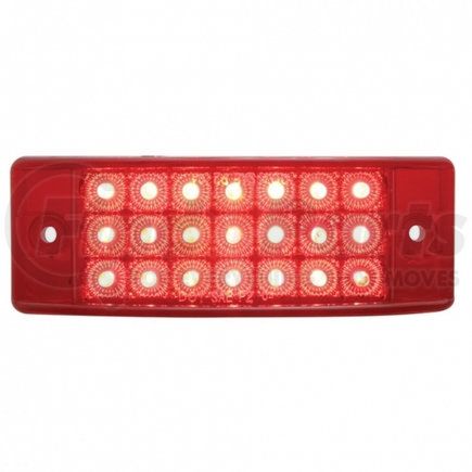 38257B by UNITED PACIFIC - Clearance Light - Bulk, Reflector Rectangular Light, 21 LED, Red LED/Lens