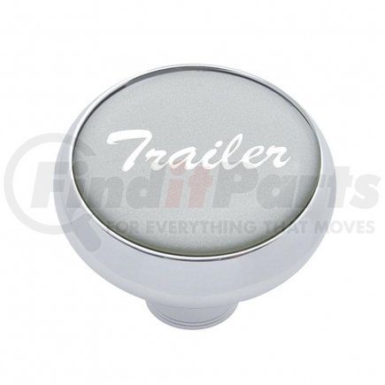 23411 by UNITED PACIFIC - Air Brake Valve Control Knob - "Trailer" Deluxe, Silver Glossy Sticker