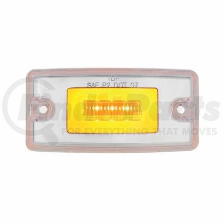 36633 by UNITED PACIFIC - Truck Cab Light - 11 LED Freightliner "Glo", Amber LED/Clear Lens