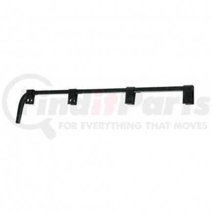 10671 by UNITED PACIFIC - Mud Flap Hanger - Black Straight, No Coil