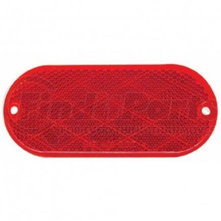 30712 by UNITED PACIFIC - Reflector - 4" x 2" Oval, Quick Mount, Red