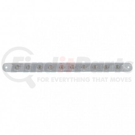 38945 by UNITED PACIFIC - Brake/Tail/Turn Signal Light - 10 LED 9", Bar Only, Red LED/Clear Lens