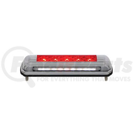 110203 by UNITED PACIFIC - License Plate Light - Chrome, with Red LED 3rd Brake Light, Red LED/Red Lens