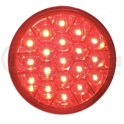 39689 by UNITED PACIFIC - Brake/Tail/Turn Signal Light - 19 LED 4" Reflector, Red LED/Red Lens