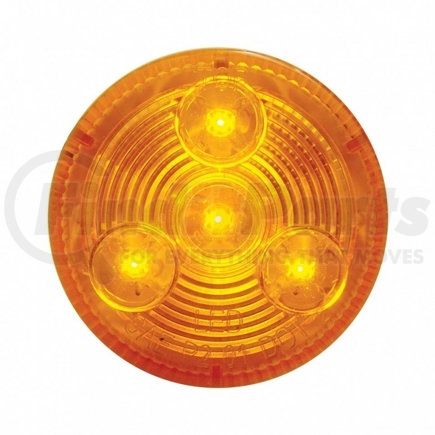 38465 by UNITED PACIFIC - Clearance Light - 2-1/2" Round Low Profile Light, 4 LED, Amber LED/Lens