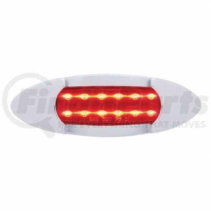 38955 by UNITED PACIFIC - Maverick Clearance/Marker Light - Red LED/Red Lens, 12 LED