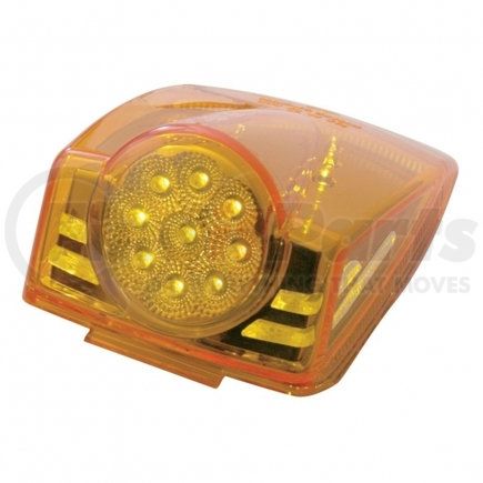 39602 by UNITED PACIFIC - Truck Cab Light - 19 LED Reflector Square, Amber LED/Amber Lens
