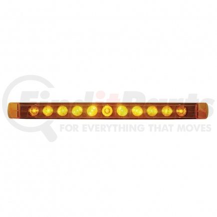 38463 by UNITED PACIFIC - Turn Signal Light - 11 LED 17" Turn Signal Light Bar Only, Amber LED/Amber Lens