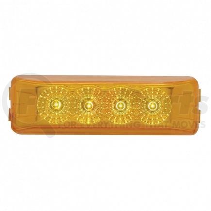 39463 by UNITED PACIFIC - Clearance/Marker Light, Amber LED/Amber Lens, Rectangle Design, with Reflector, 4 LED