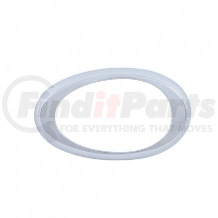 34032 by UNITED PACIFIC - Light Bezel - Chrome, Plastic, for Sleeper Light, Wide Flange, for Freightliner
