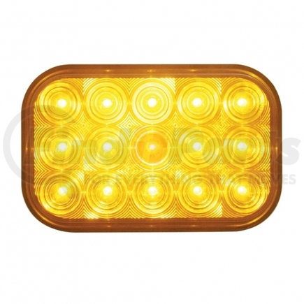 38746 by UNITED PACIFIC - Turn Signal Light - 15 LED, Rectangular, Amber LED/Lens