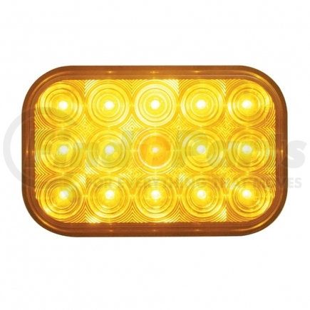 38746 by UNITED PACIFIC - Turn Signal Light - 15 LED Rectangular, Amber LED/Amber Lens