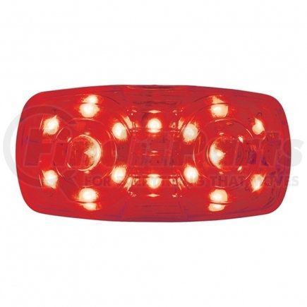 38226 by UNITED PACIFIC - Clearance/Marker Light - Red LED/Red Lens, Rectangle Design, 16 LED, 2 Wires