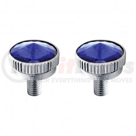 21766 by UNITED PACIFIC - Decorative Body Accessory - C.B. Mounting Bolt, 6mm, with Blue Diamond