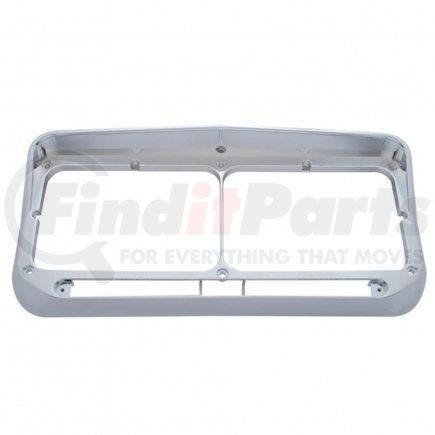 32350 by UNITED PACIFIC - Headlight Bezel - Rectangular, Dual, with Visor, LED Cut-Out