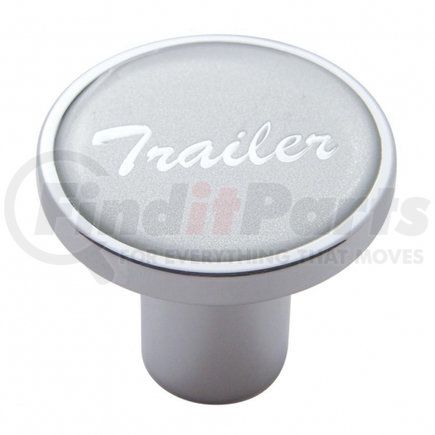 23234 by UNITED PACIFIC - Air Brake Valve Control Knob - "Trailer", Silver Glossy Sticker